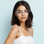 Sky Blue Full Rim Square