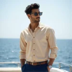 Light Brown Full Rim Rectangle
