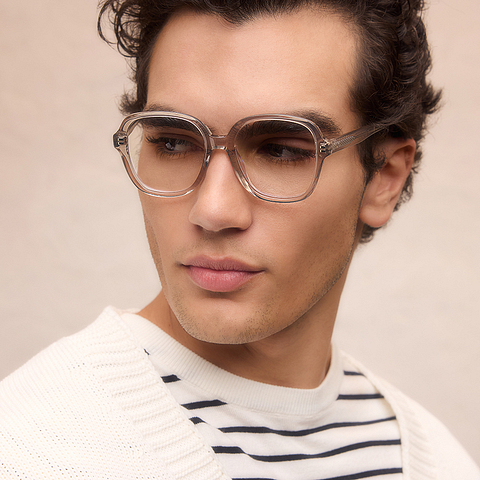 Light Gray Full Rim Square