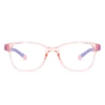 Pink Transparent Full Rim Rectangle