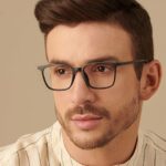 Blue Block Screen Glasses: Matte Black Full Rim Square